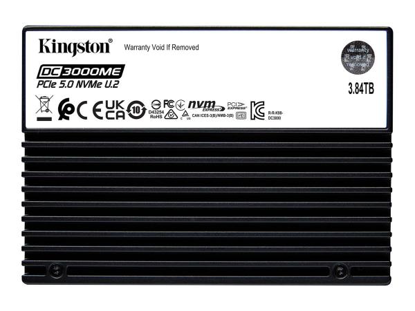 Kingston DC3000ME - SSD - Enterprise - verschlüsselt - 3.84 TB - intern - 2.5" (6.4 cm)