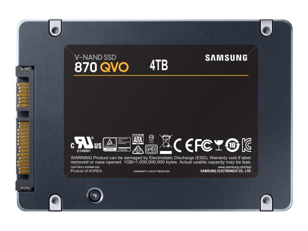 Samsung 870 QVO MZ-77Q4T0BW - SSD - verschlüsselt - 4 TB - intern - 2.5" (6.4 cm)