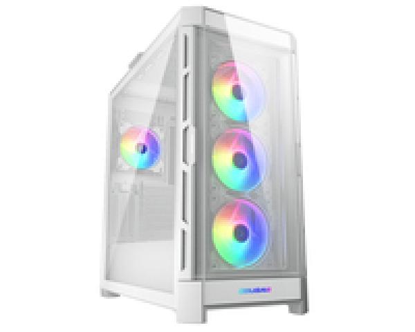 Cougar Gehäuse Midi-Tower Duoface Pro ARGB Weiß - Midi/Minitower - ATX