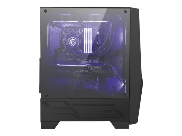 MSI MAG Forge 100M - Tower - ATX - Seitenteil mit Fenster (gehärtetes Glas)