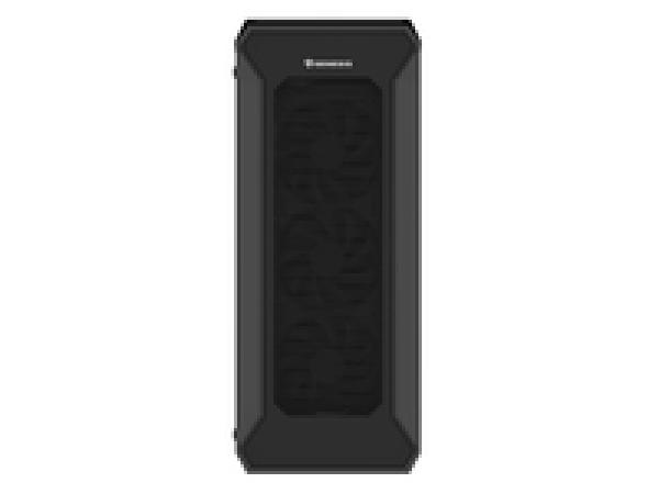 natec Gehäuse Irid 505f mit Sichtfenster schwarz - Midi/Minitower - ATX