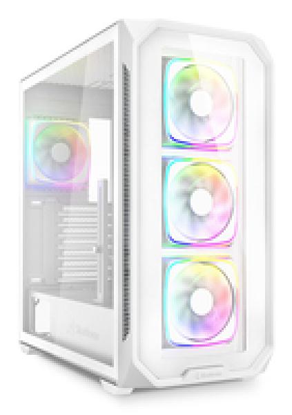 Sharkoon Gehäuse AK5G RGB ATX 1xGlas weiß - Midi/Minitower - ATX