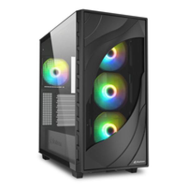 Sharkoon Gehäuse Rebel C80G RGB ATX 1xGlas schwa - Midi/Minitower - ATX