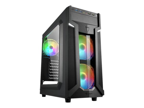 Sharkoon VG6-W RGB - Tower - ATX - Seitenteil mit Fenster (Acryl)