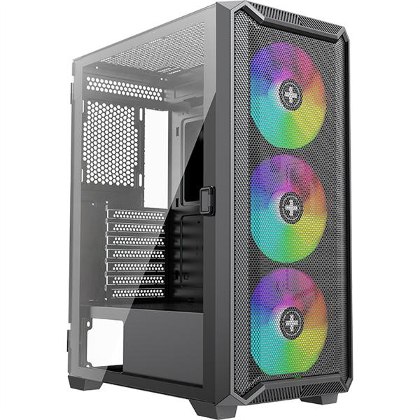 Xilence Performance C XILENT BLADE II X613 - Midi-Tower Gaming - ATX - Seitenteil mit Fenster (gehärtetes Gla