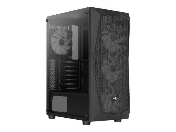 AEROCOOL ADVANCED TECHNOLOGIES AeroCool Falcon ARGB - Mid tower - ATX - Seitenteil mit Fenster (gehärtetes Gl