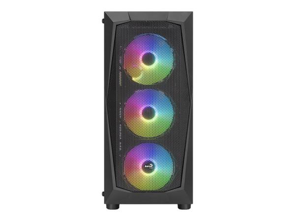 AEROCOOL ADVANCED TECHNOLOGIES AeroCool Falcon ARGB - Mid tower - ATX - Seitenteil mit Fenster (gehärtetes Gl