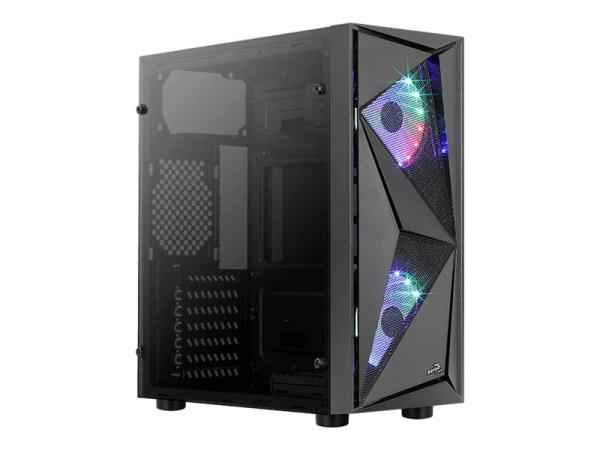 AEROCOOL ADVANCED TECHNOLOGIES AeroCool Glider - Tempered Glass Edition - Tower - ATX - Seitenteil mit Fenster