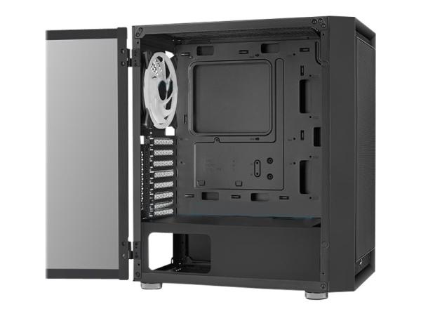 AEROCOOL ADVANCED TECHNOLOGIES AeroCool Graphite - Mid tower - ATX - Seitenteil mit Fenster (gehärtetes Glas)