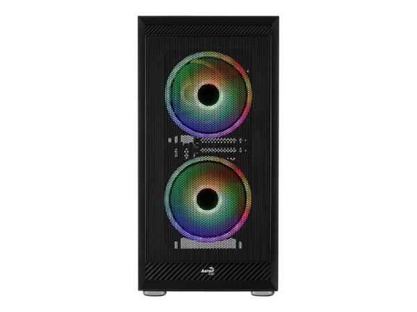 AEROCOOL ADVANCED TECHNOLOGIES AeroCool Graphite-G-BK-v3 - Mid tower - ATX - Seitenteil mit Fenster (gehärtet
