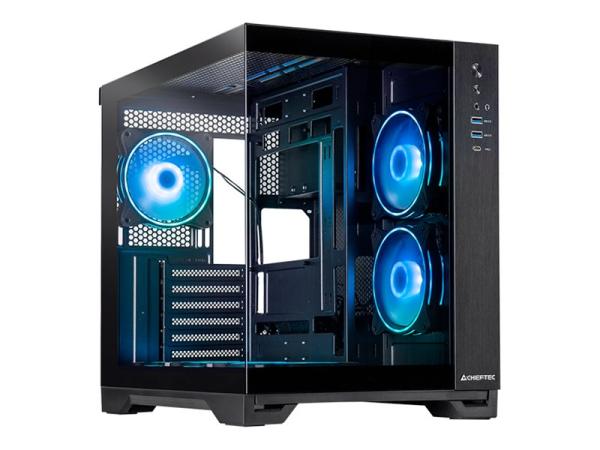 Chieftec Visio - Tower - ATX (gehärtetes Glas) - keine Spannungsversorgung (ATX)