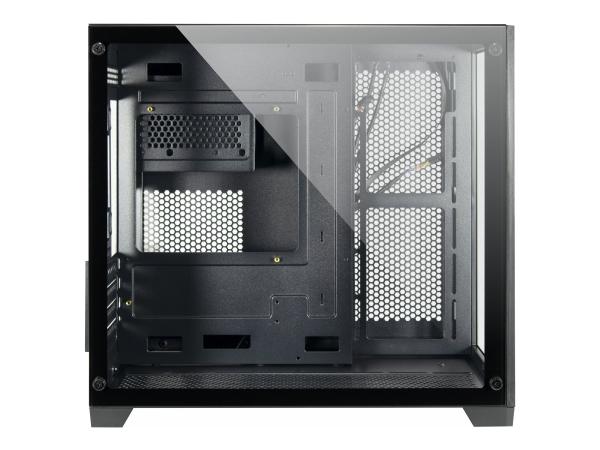 Inter-Tech C-501 Aspect - Tower - mini ITX / micro ATX - Seitenteil mit Fenster (gehärtetes Glas)