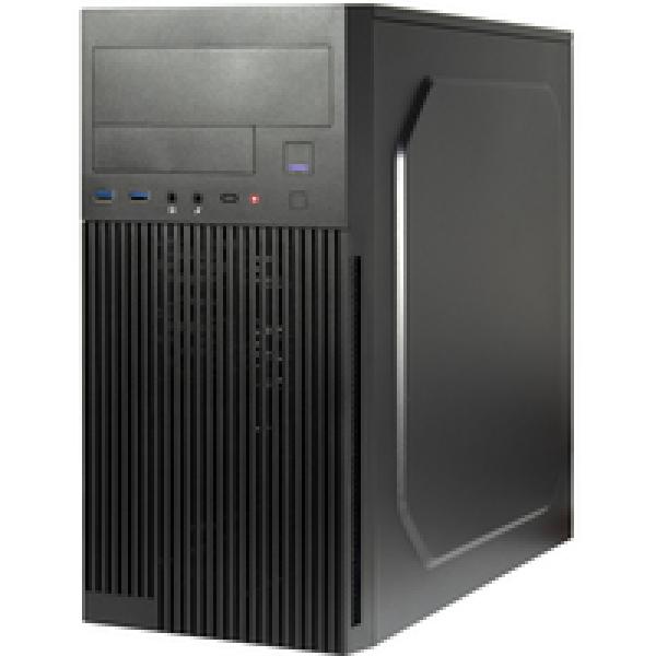 Inter-Tech Geh IT-6521 black Micro-Tower 2xUSB 3.2 Gen 1 - Tower - ATX