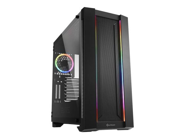 Sharkoon Elite Shark CA200M - Tower - E-ATX / SSI EEB - Seitenteil mit Fenster (gehärtetes Glas)