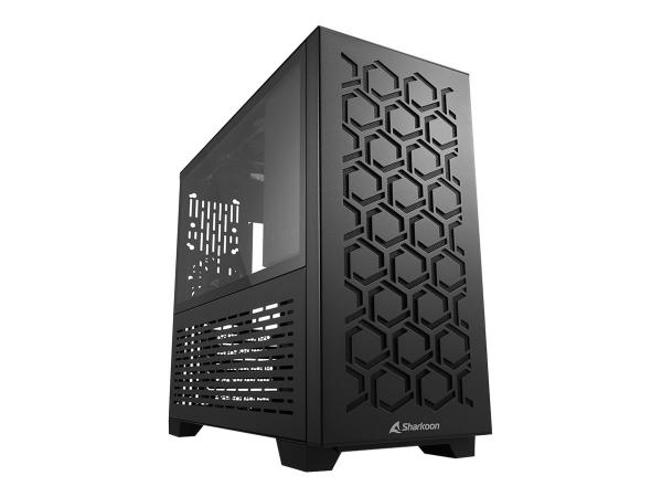 Sharkoon MS-Y1000 - microATX - Seitenteil mit Fenster (gehärtetes Glas)