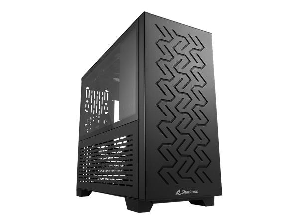 Sharkoon MS-Z1000 - microATX - Seitenteil mit Fenster (gehärtetes Glas)