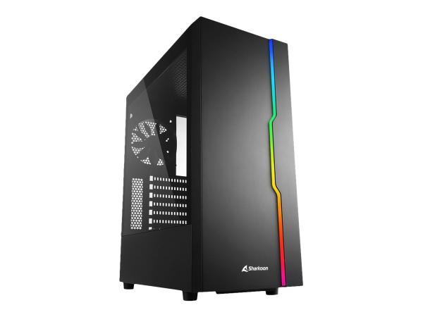 Sharkoon RGB Slider - Mid tower - ATX - Seitenteil mit Fenster (gehärtetes Glas)