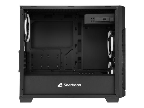 Sharkoon V1000 RGB - microATX - Seitenteil mit Fenster (gehärtetes Glas)