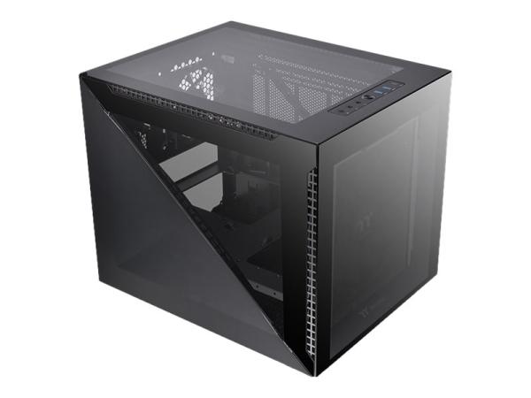 Thermaltake Divider 200 TG - Micro-Case - micro ATX - Seitenteil mit Fenster (gehärtetes Glas)