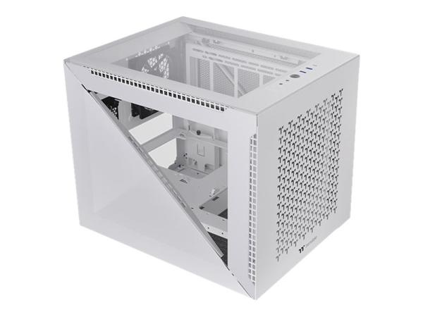 Thermaltake Divider 200 TG Air Snow - Micro-Case - micro ATX - Seitenteil mit Fenster (gehärtetes Glas)