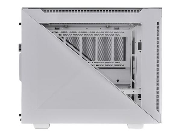 Thermaltake Divider 200 TG Air Snow - Micro-Case - micro ATX - Seitenteil mit Fenster (gehärtetes Glas)