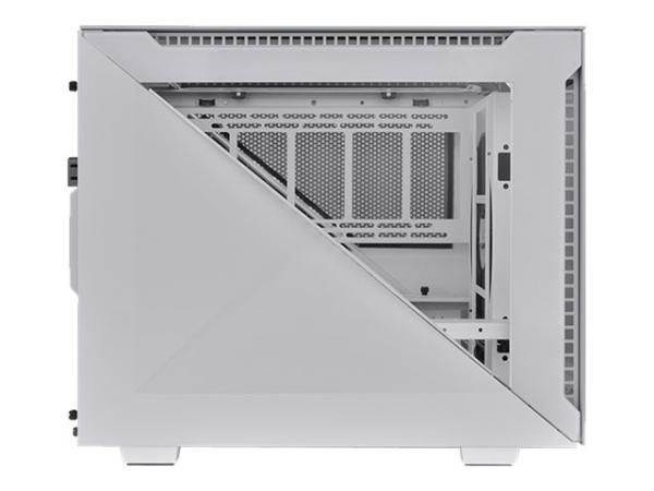 Thermaltake Divider 200 TG Snow - Micro-Case - micro ATX - Seitenteil mit Fenster (gehärtetes Glas)