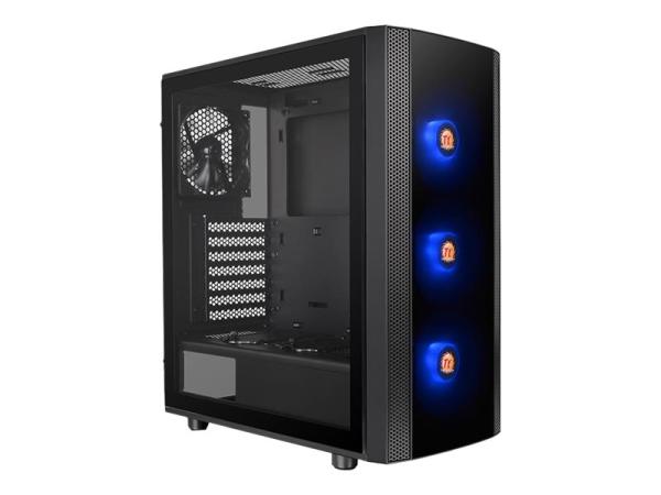 Thermaltake Versa J25 - Tempered Glass RGB Edition - Tower - ATX - Seitenteil mit Fenster (gehärtetes Glas)