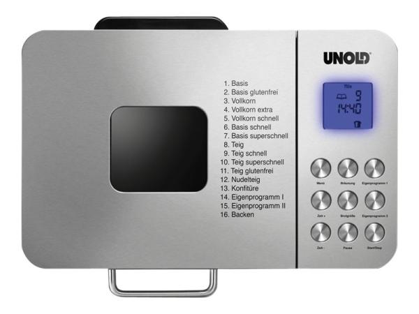 UNOLD BACKMEISTER 68456 Edel - Brotbackautomat