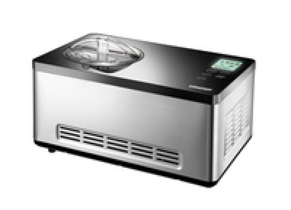 UNOLD EISMASCHINE Gusto 48845 - Kompressor Eismaschine - 2 l - 1 Becken - Schwarz - Edelstahl - 60 min - LCD