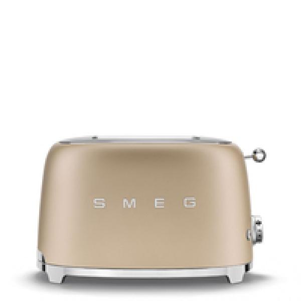 SMEG TSF01CHMEU - 2 Scheibe(n) - Gold - Kunststoff - Edelstahl - Tasten - Niveau - Drehregler - 950 W - 220 - 