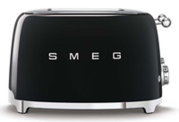 SMEG TSF03BLEU - 4 Scheibe(n) - Schwarz - Kunststoff - Edelstahl - Tasten - Niveau - Drehregler - 50's Style -