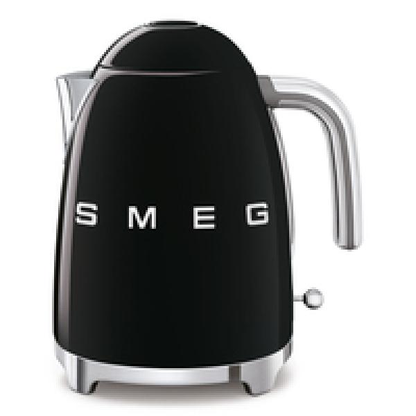 SMEG KLF03BLEU - 1,7 l - 2400 W - Schwarz - Kunststoff - Edelstahl - Wasserstandsanzeige - Überhitzungsschutz