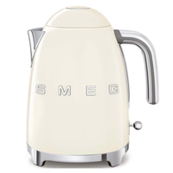 SMEG KLF03CREU - 1,7 l - 2400 W - Cremefarben - Kunststoff - Edelstahl - Wasserstandsanzeige - Überhitzungssc