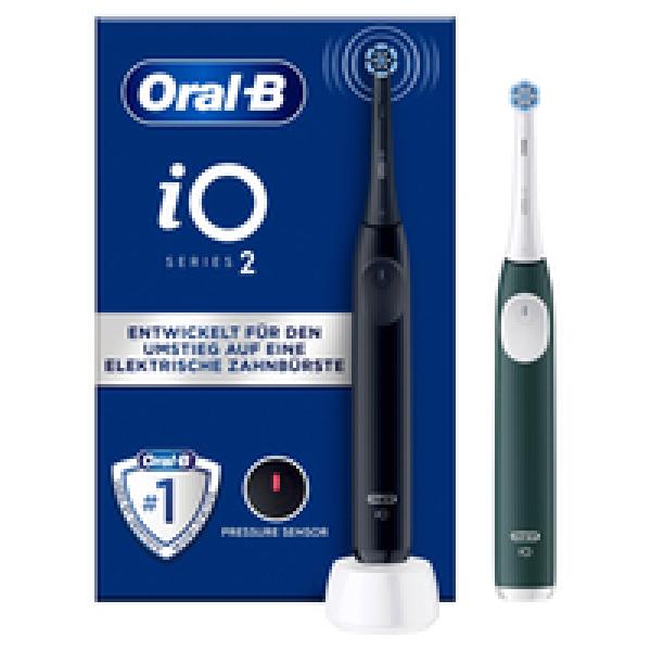 Oral-B iO Series 2 Elektrische Zahnbürste+ 2. Handstück Night Black/Forest