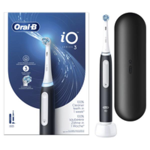 Oral-B iO Series 3 Elektrische Zahnbürste+ Reiseetui Matt Black