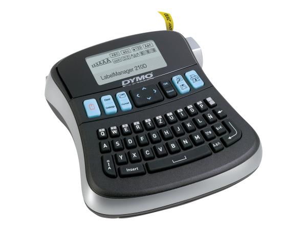 Dymo LabelMANAGER 210D - Beschriftungsgerät - s/w - Thermotransfer - Rolle (1,2 cm)