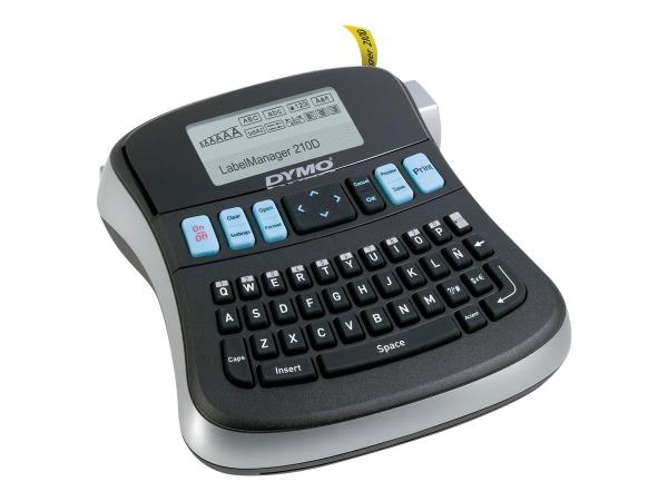 Dymo LabelMANAGER 210D Kit - Beschriftungsgerät - s/w - Thermotransfer - Rolle (1,2 cm)