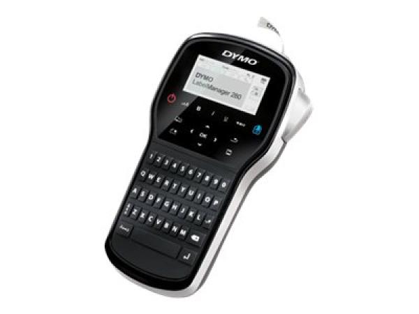 Dymo LabelMANAGER 280 - Kit - Beschriftungsgerät - s/w - Thermotransfer - Rolle (1,2 cm)
