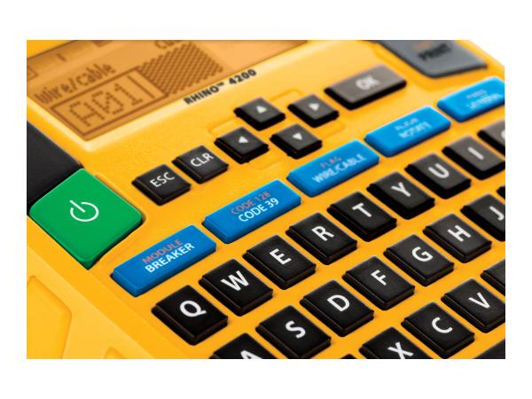 Dymo Rhino 4200 - Beschriftungsgerät - s/w - Thermotransfer - Rolle (1,9 cm)