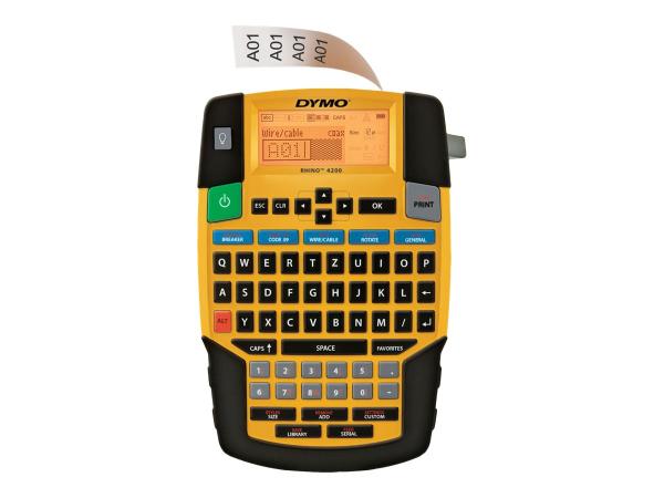 Dymo Rhino 4200 Kit - Beschriftungsgerät - s/w - Thermotransfer - Rolle (1,9 cm)
