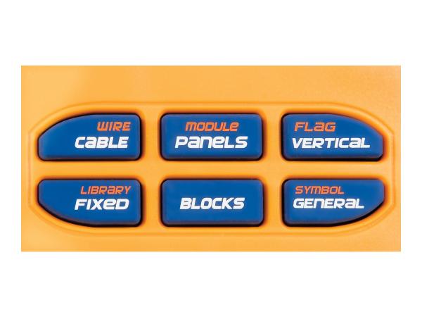 Dymo Rhino 5200 Hard Case Kit - Beschriftungsgerät - s/w - Thermotransfer - Rolle (1,9 cm)