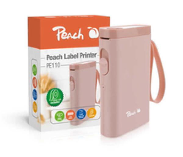 Peach Etikentendrucker PE110 pink - Etiketten-/Labeldrucker - Thermotransferdruck