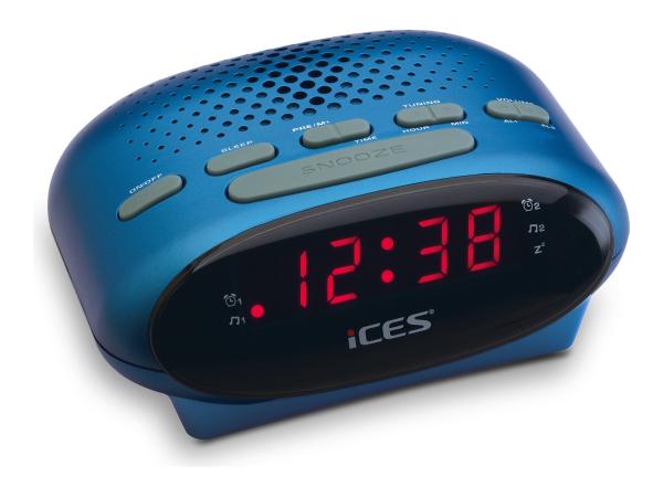 iCES ICR-210 - Radiouhr - Blau