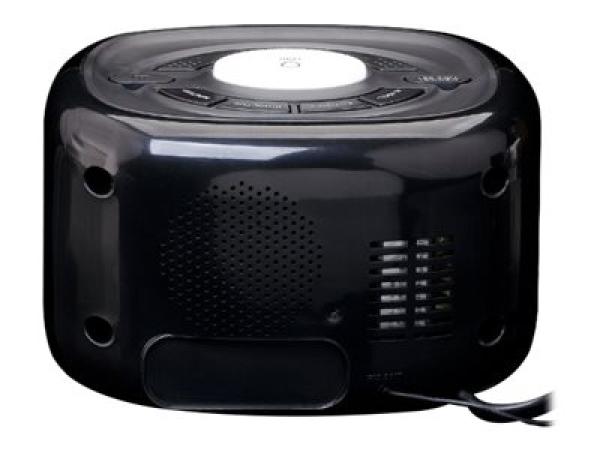 Lenco CR-12 - Radiouhr - Schwarz