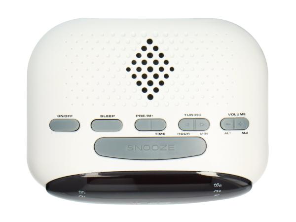 Lenco ICES ICR-210 - Radiouhr - weiß