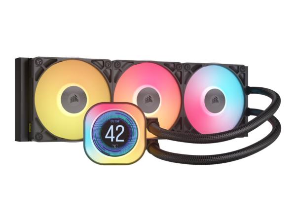 Corsair iCUE Link TITAN 360 RX LCD - Prozessor-Flüssigkeitskühlsystem - Kühlergröße: 360 mm - (für: LGA1
