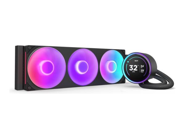 NZXT Kraken Elite 360 RGB - Prozessor-Flüssigkeitskühlsystem - mit LCD-Display - Kühlergröße: 360 mm - (f