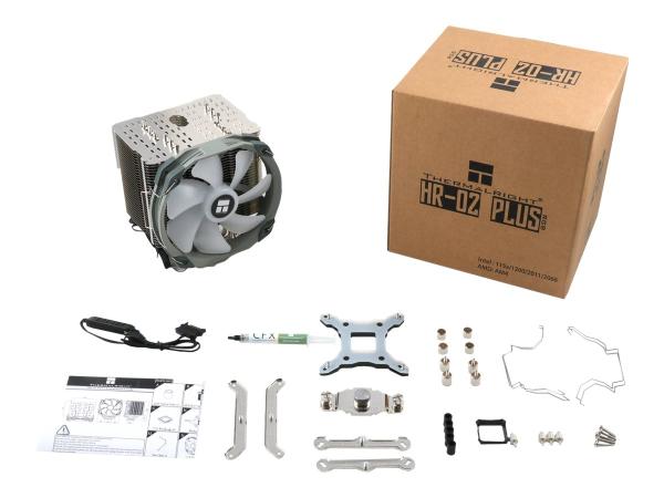 Thermalright HR-02 Plus - Prozessor-Luftkühler - (für: LGA1156, LGA1155, LGA2011, LGA1150, LGA1151, AM4, LGA