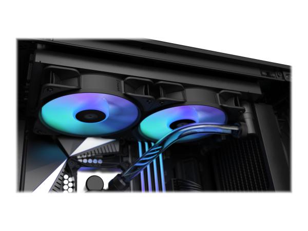 Fractal Design Aspect 12 RGB PWM - Gehäuselüfter - 120 mm - Schwarz (Packung mit 3)