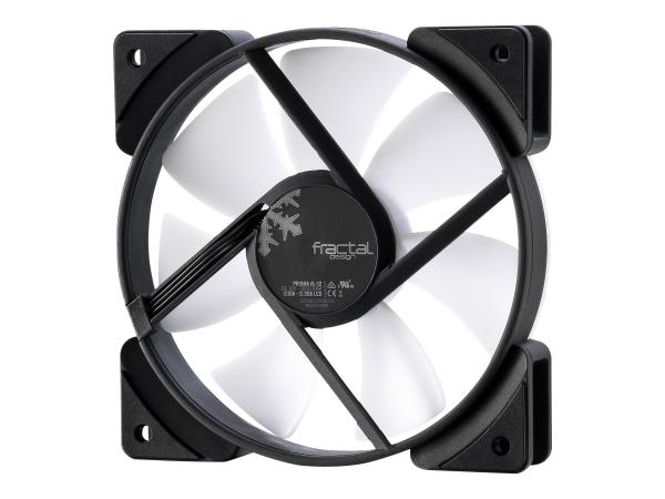 Fractal Design Prisma AL-12 - Gehäuselüfter - 120 mm - Schwarz, Weiß, halb transparent (Packung mit 3)